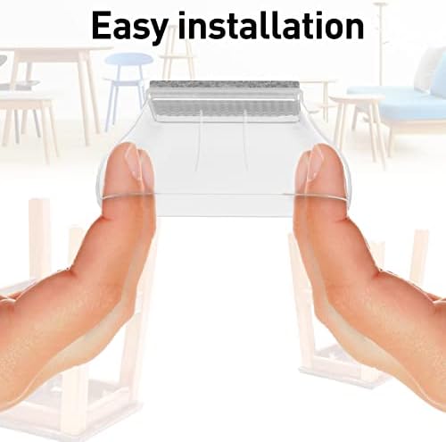 0.75" x 1.5" Rectangle Chair Leg Protectors for Hardwood Floors. - Image 3