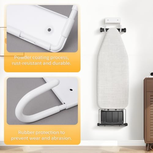 Ironing Board Hanger Wall Mount, Metal Iron Board Wall Mount - Image 6