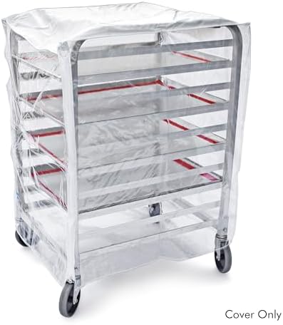 New Star Foodservice Commercial-Grade Clear Plastic Sheet Pan/Bun Pan Rack Cover, 10-Tier, 28" L x 23" W x 33" H - Image 2