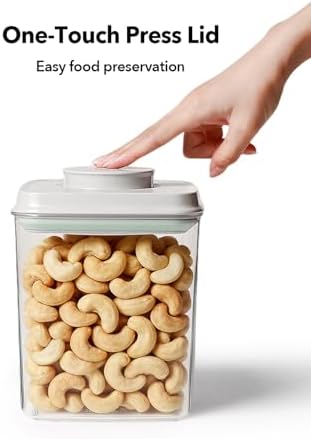 Airtight Food Storage Container with One-Touch Lid, 2.8 QT / 2.65 L Stackable BPA-Free PET for Coffee, Sugar, Spices & Pantry Organization. - Image 2