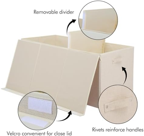 popoly 167L Large Toy Box Storage with Lid, Collapsible Kids Toy Storage - Image 5