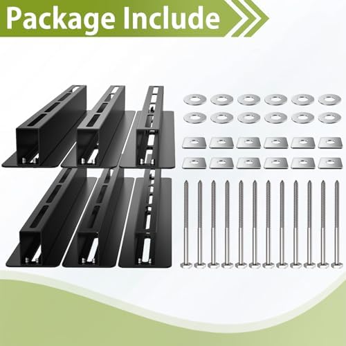 Heavy Duty Ceiling Storage Rack,Overhead Garage Storage Rack,Powder Coated Tote Storage Racks for Garages, Sheds, Storerooms (6 PCS, for 5 Bins) - Image 6