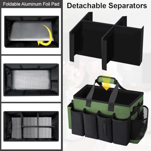Wearable Large Cleaning Caddy Bag for Housekeepers (Green) - Image 4