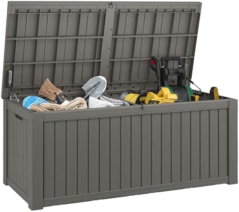 Outdoor Storage Box Waterproof, 180 Gallon Deck Box for Patio Storage by WTFGO