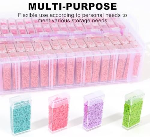 VTG Diamond Painting Storage Containers with 320 Grids Diamond Art Storage Bead Organizer Painting Accessories DIY Jewelry Craft - Image 5
