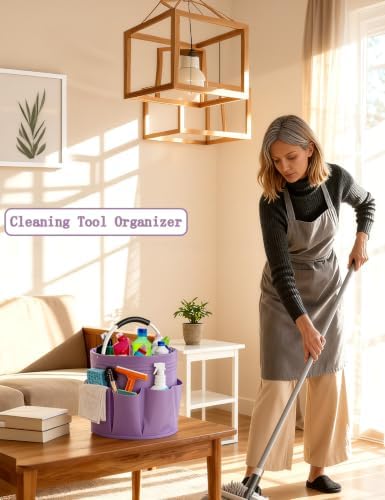Cleaning Caddy with Handle, for Cleaning Supplies Organizer Bucket - Image 4