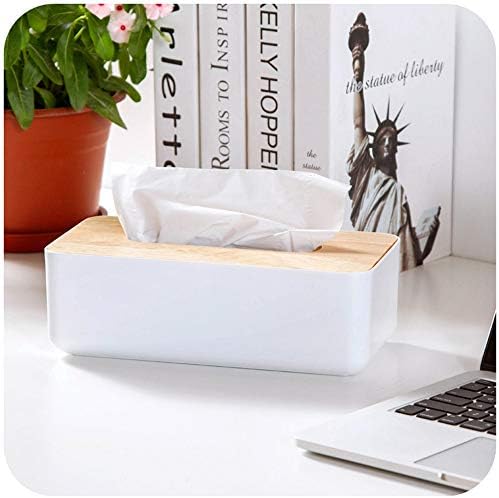 Wood Tissue Box Cover Gloves Box Holder Wooden Rectangular Tissue Box Holder for Storage on Bathroom Vanity, Countertop, Bedroom Dresser (Large(10.2 x 5.1 x 4.5)) - Image 7