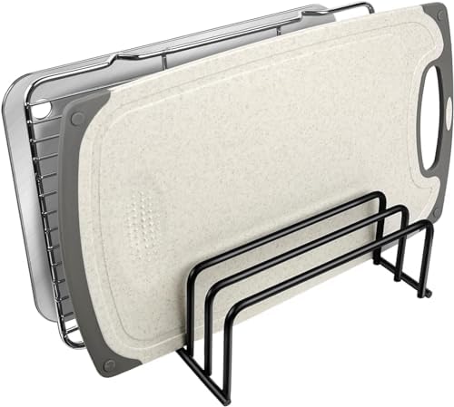 Gift Republic Cutting board organizers (1.0 and 0.6 inch wide slots), cutting board organizer, cutting board storage, biscuit sheets, bakeware organizers for cabinets by Unknown