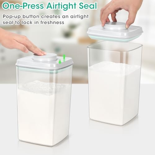 Flour Sugar Storage Container 4.2 Qt Tall Airtight Food Container & Scoop - Image 3