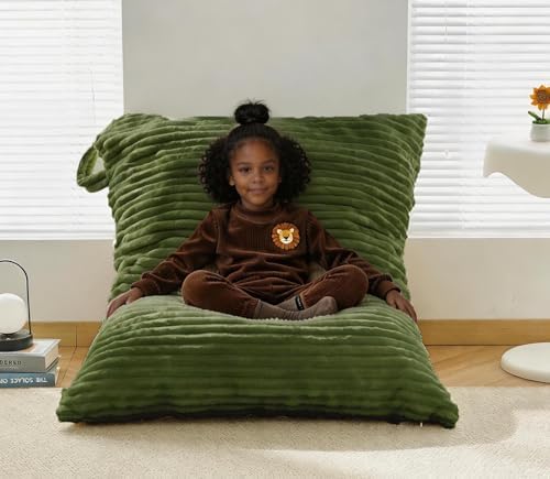 Kisoy Stuffed Animal Storage Bean Bag Bed Cover (No Filler) Washable by Unknown