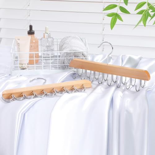 Belt Hanger for Closet, 2 Pack Closet Organizers, Natural - Image 6