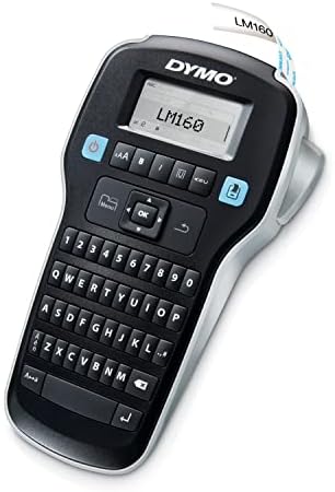 DYMO Label Maker LabelManager 160 Portable Label Maker, Easy-to-Use, One-Touch Smart Keys, QWERTY Keyboard, Large Display, for Home & Office Organization, Black - Image 4