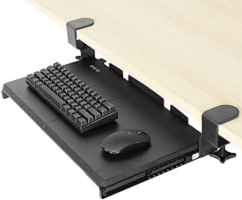 VIVO Black Clamp-on 20 x 11 in Keyboard Tray, MOUNT-KB05ES by VIVO