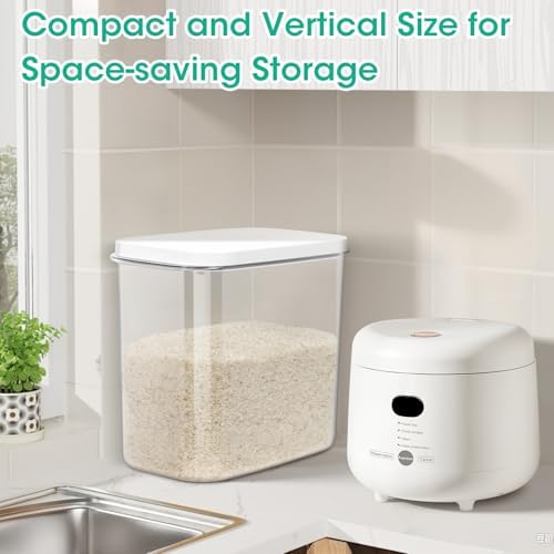 Large Rice Storage Container 20 - 25 Lbs, Airtight Dry Food Flour Container - Image 6