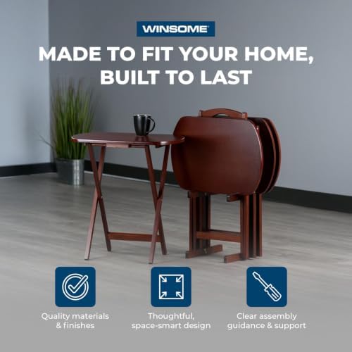 Winsome Wood TV Tray Set - Image 6