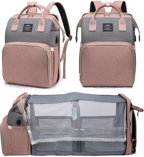houscly Diaper Bag Backpack with Changing Station, 25L Large Capacity by houscly