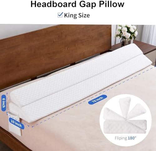 EUHAMS King Bed Wedge Pillow, Mattress Gap Filler for Headboard - Image 3