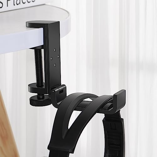 All Aluminum Foldable Headphone Holder for Desk, Black - Image 4