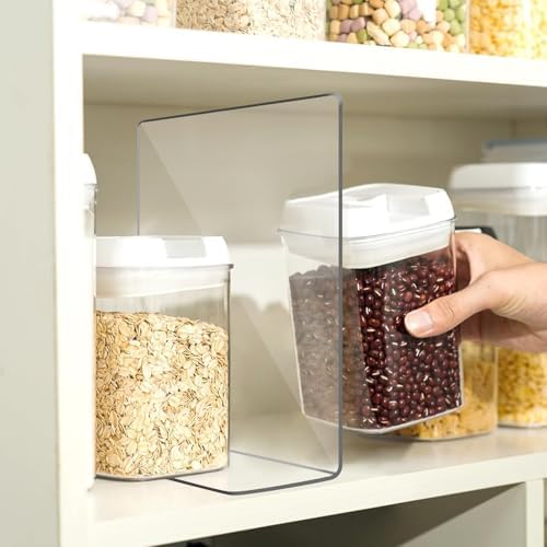 OKPOW Acrylic Shelf Dividers for Closet Organization: 12" Tall x 10" Deep Durable 8 Pack Clear Shelves Separators for Clothing Adjustable Purse Organizer - Image 7