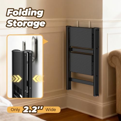 HBTower 2 Step Ladder, Lightweight Aluminum Folding Step Stool - Image 4