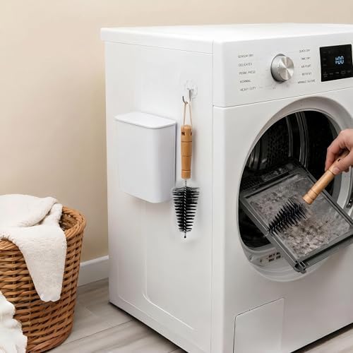 Magnetic Lint Bin with Lid for Laundry Room (Lint Remover Set) - Image 2