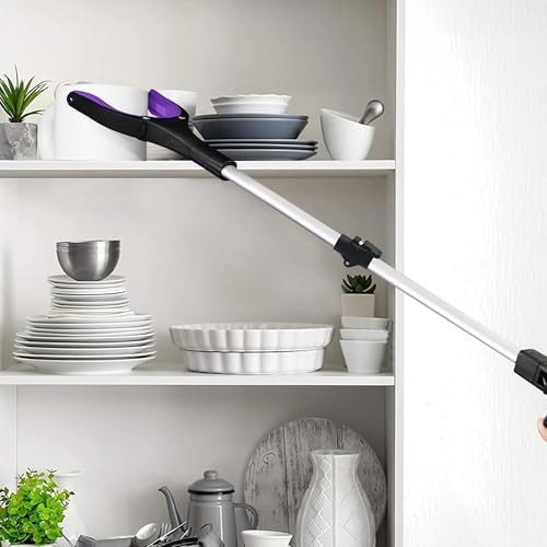 32 inch GrabRunner Heavy Duty(up to 10 lbs) Reacher Grabber Tool with Strong Magnetic (Purple(1Pack)) - Image 4