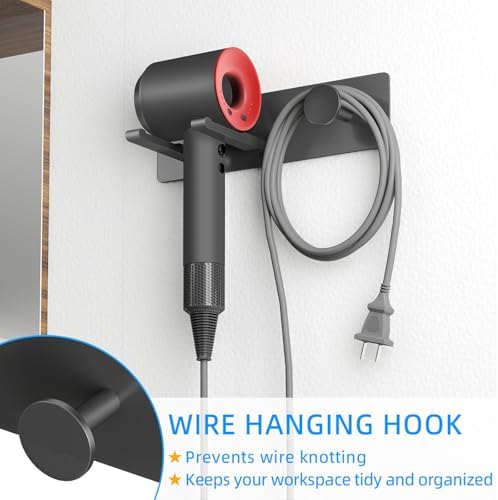 XIGOO Self Adhesive Hair Dryer Holder Wall Mounted - Image 4