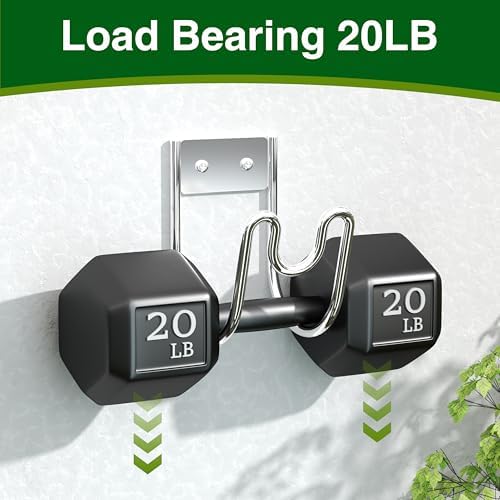 Stainless Steel Garden Hose Holder - Silver SS304 Water Hose Holder - Wall Mounted Hose Hanger Heavy Duty for Water Hose Extension Cords Vacuum Hose, Anti-Rust (1 Pack) - Image 4