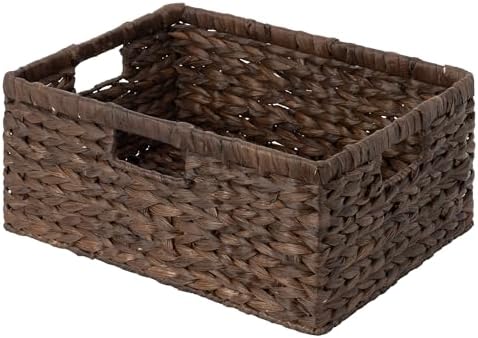 StorageWorks Large Wicker Baskets, Water Hyacinth Woven Baskets, 1-Pack by StorageWorks