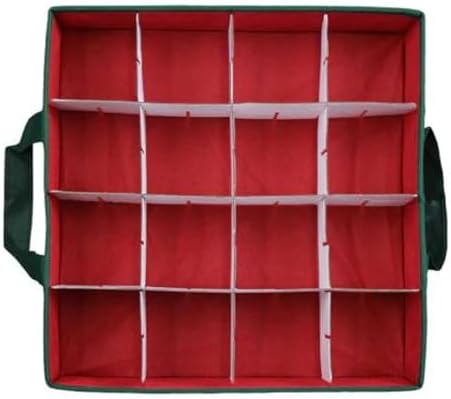 Old World Christmas Ornament Storage Box, Sturdy Holiday Organizer with Adjustable Trays for Collectible Decorations - Image 3