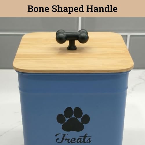Dog Treat Container Airtight, 6"W x 8"H, Powder Coated, 12 Cup Capacity - Image 4