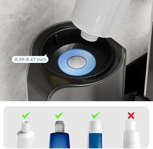 2 Toothbrush Holders, Automatic Toothpaste Dispenser Wall Mounted - Image 3