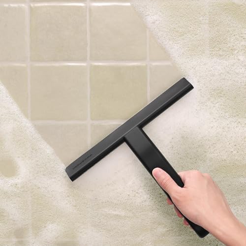 dancemoon JustHang Shower Squeegee with Built-in Hook, 10-Inch Black - Image 6