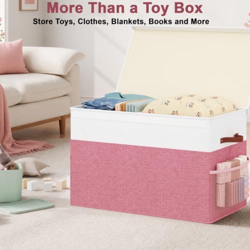 Large Toy Storage Box with Lid, Toy Chest Organizer Bin for Kids - Image 7