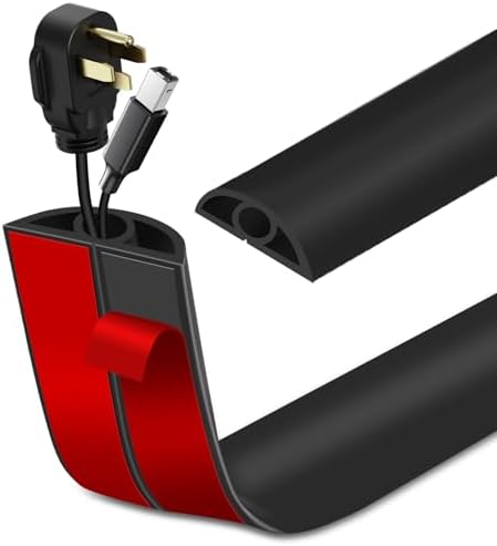 LSGCQ Floor Cord Cover Self Adhesive Cord Hider Floor Cable Management by LSGCQ