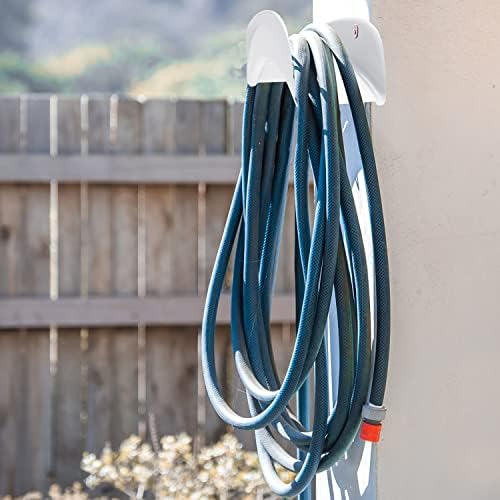 Gardzen 2-Pack Steel Wall-Mounted Heavy Duty Black Hose Bracket, Car Hose Holder, Carrier, Support for Garden Hose Hanger - Image 6