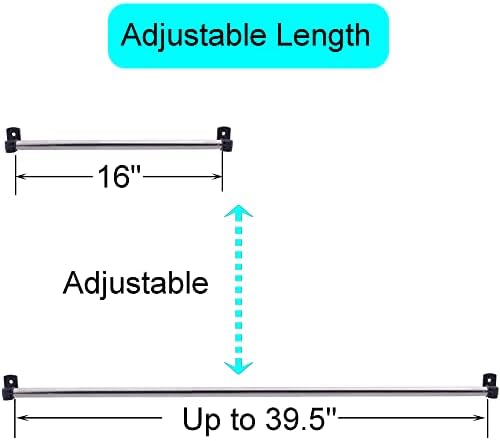 YYST Gift Wrapping Paper Wall Mount Storage Station, Organizer, Dispensing Rack for Gift Wrapping Paper up to 40 Inch(100CM) Wide. - Image 2