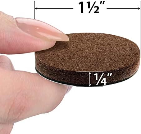 24 Heavy-Duty Felt Furniture Pads 1.5” 1/4” Thick X-Protector! Felt Pads - Image 2