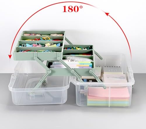 BTSKY Plastic Dividing Storage Box, Tackle Box with Adjustable Dividers - Image 3