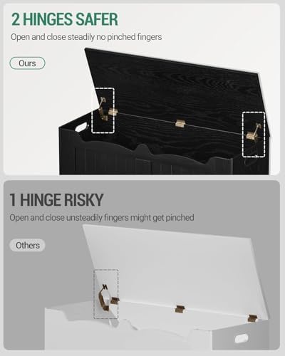Hzuaneri 43 inches Farmhouse Storage Chest | 55 Gal | Espresso Black - Image 5