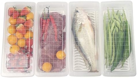 4PCS Food Storage Container, Plastic Food Containers Small by Yiautao