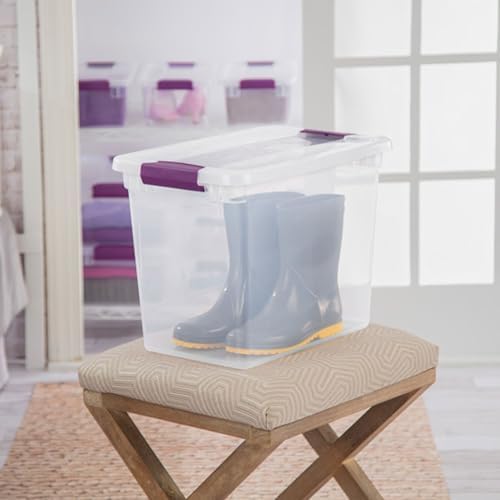 Sterilite ClearView Latch Boxes, Storage Bins with Lids, 27 Quart, 24-Pack - Image 4