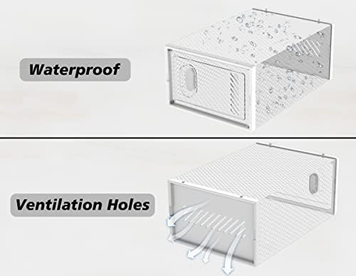 SIMPDIY Clear Shoe Storage Boxes, Stackable Shoe Organizer for Closet - Image 4
