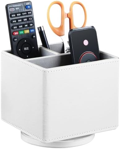 360° Spinning TV Remote Control Holder,Pen Caddy/Cup,Art Supplies Organizer by YAPISHI