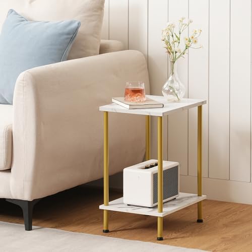 HOOBRO End Tables Set of 2, Small Side Tables, Nightstands for Small Spaces - Image 4