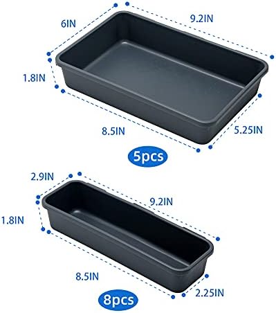 Gonice 13 PCS Drawer Organizer Tray, Interlocking Desk Drawer Organizer - Image 2