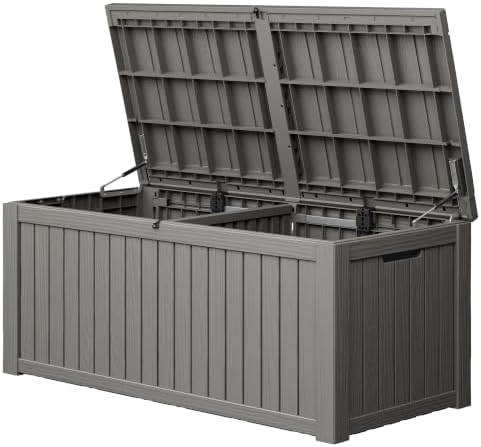 Outdoor Storage Box Waterproof, 220 Gallon Deck Box for Patio Storage by WTFGO