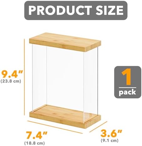 SpaceAid Bamboo Food Storage Container - Airtight Cereal Containers with Lids, Kitchen Cereal Canisters Pantry Organizers and Storage for Rice, Flour, Coffee, Snack, Small 1 Pack - Image 2