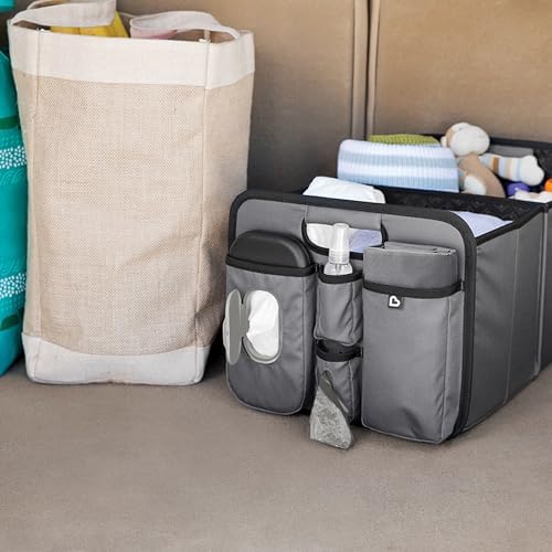 Munchkin Car Trunk Organizer Baby Diaper Caddy with Changing Pad - Image 5