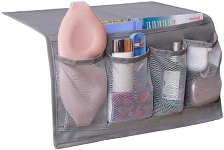 Houseify Slumber & Stow Hanging Bedside Caddy Organizer, 5 Pockets by Houseify